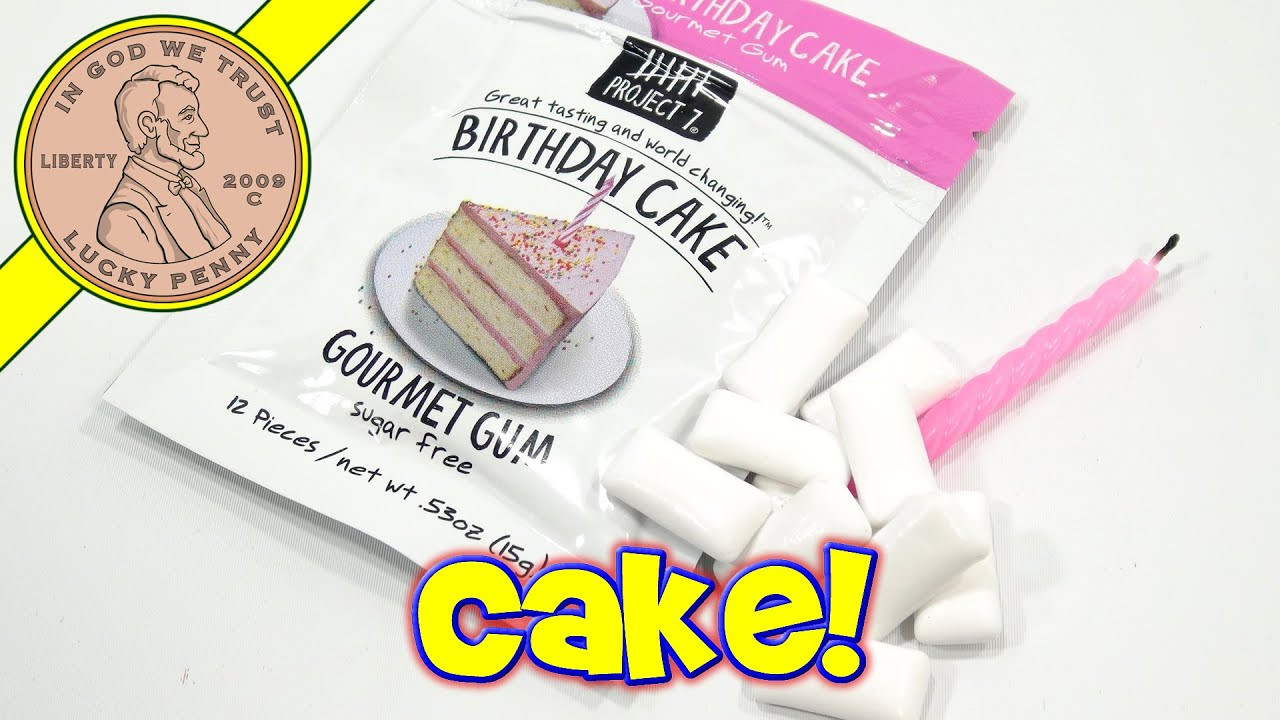 Birthday Cake Gourmet Gum
 Birthday Cake Gourmet Gum Project 7 No Candles