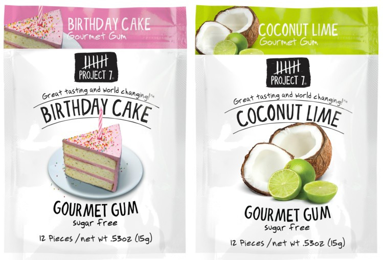 Birthday Cake Gourmet Gum
 Project 7 gains US wide Walgreens listing