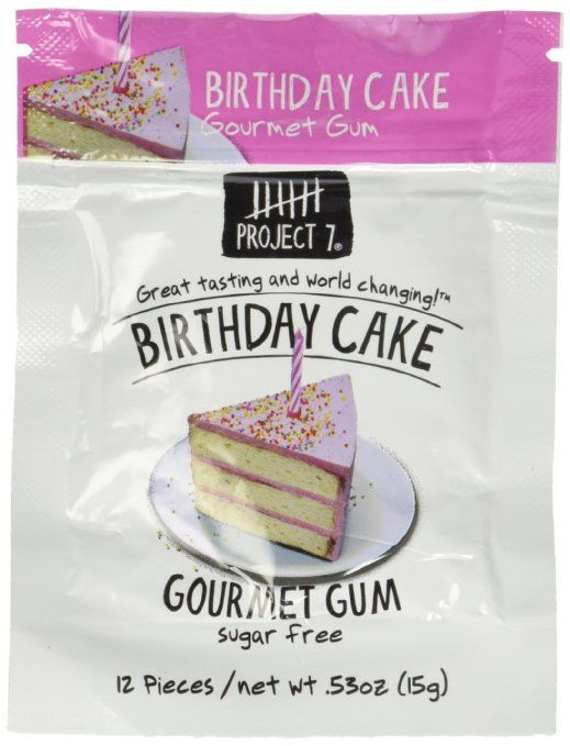 Birthday Cake Gourmet Gum
 Project 7 Gourmet Gum Birthday Cake 0 53 oz Pack of 1