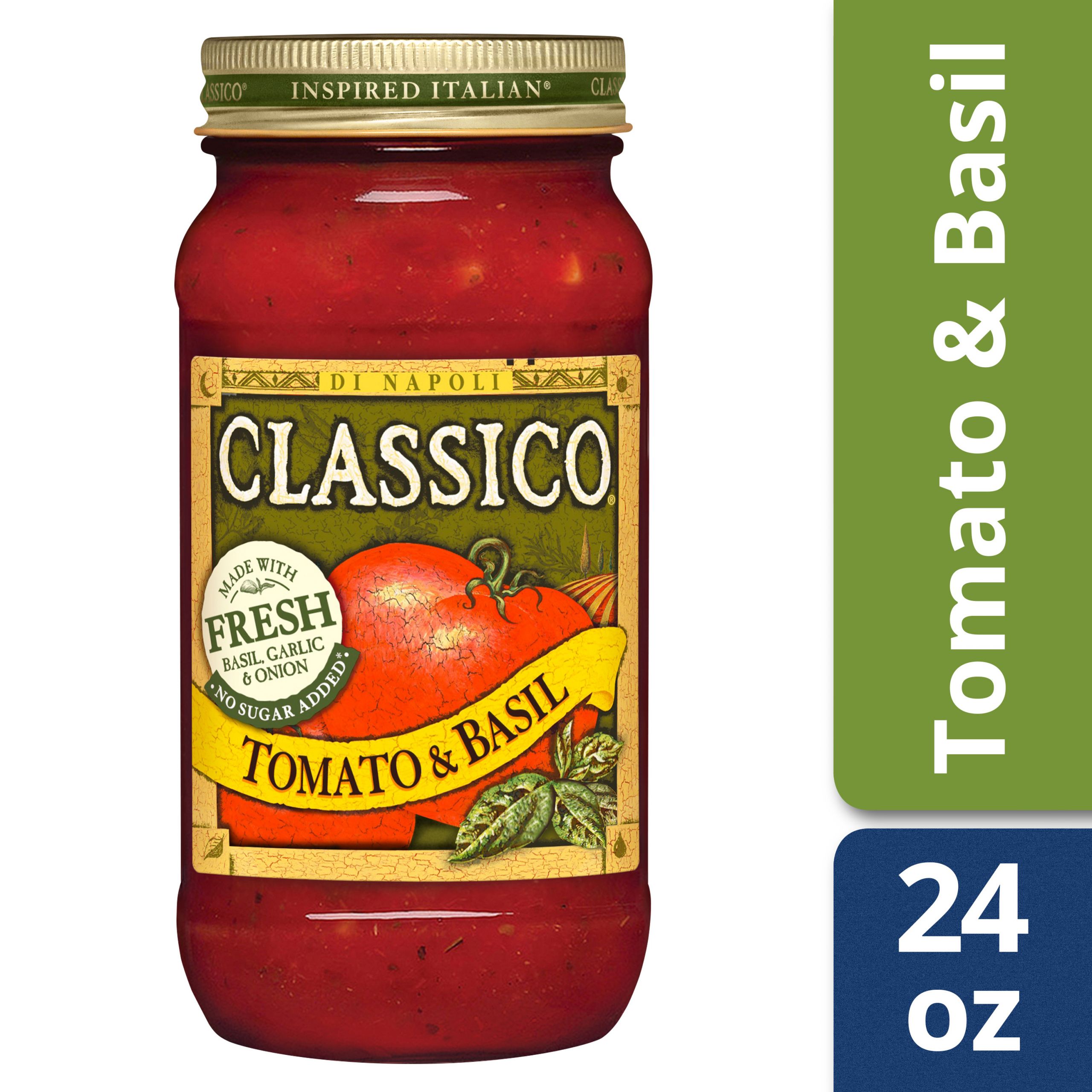 Classico Spaghetti Sauces
 Classico Tomato and Basil Pasta Sauce 24 oz Jar Walmart