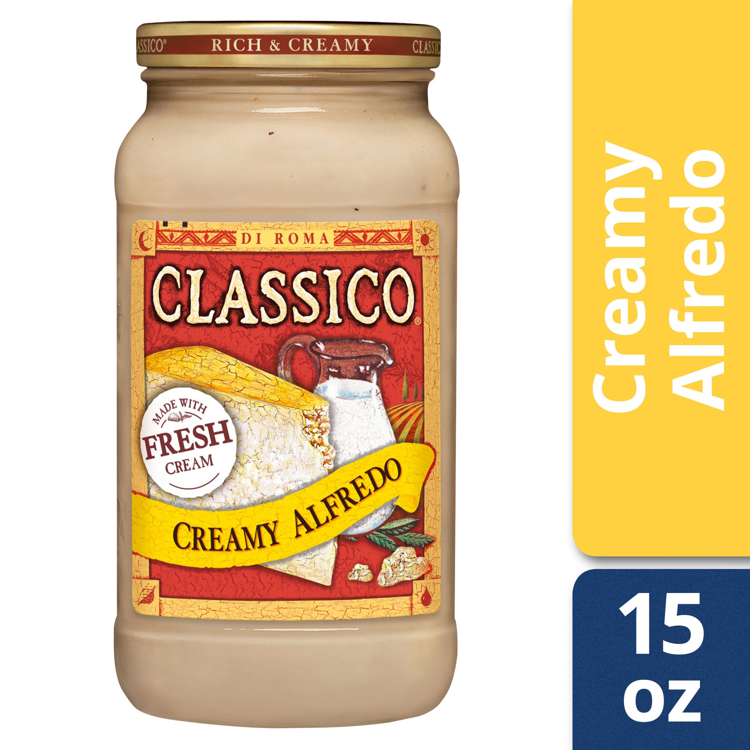 Classico Spaghetti Sauces
 Classico Creamy Alfredo Pasta Sauce 15 oz Jar Walmart