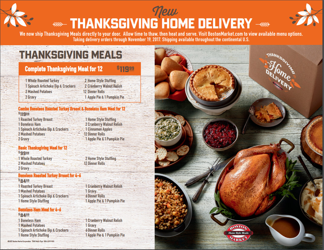 Thanksgiving Turkey Prices
 Thanksgiving Dinner with Boston Market
