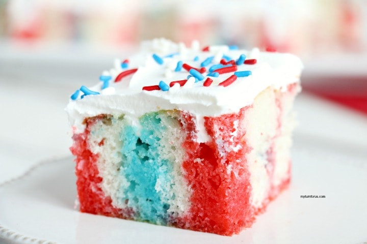4Th Of July Poke Cake
 Red White and Blue Poke Cake My Turn for Us