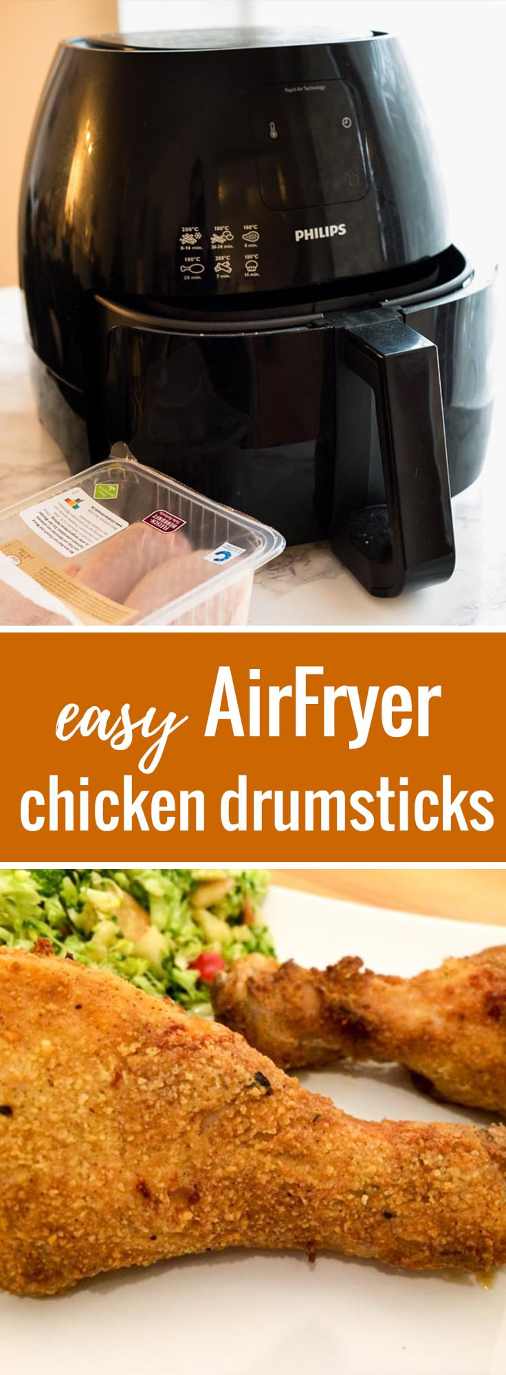 Air Fry Chicken Thighs
 AirFryer Chicken Drumsticks