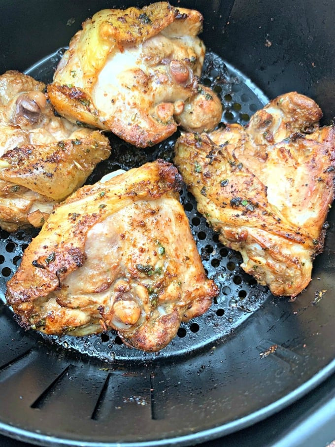 Air Fry Chicken Thighs
 Keto Low Carb Air Fryer Cilantro Lime Marinated Chicken Thighs