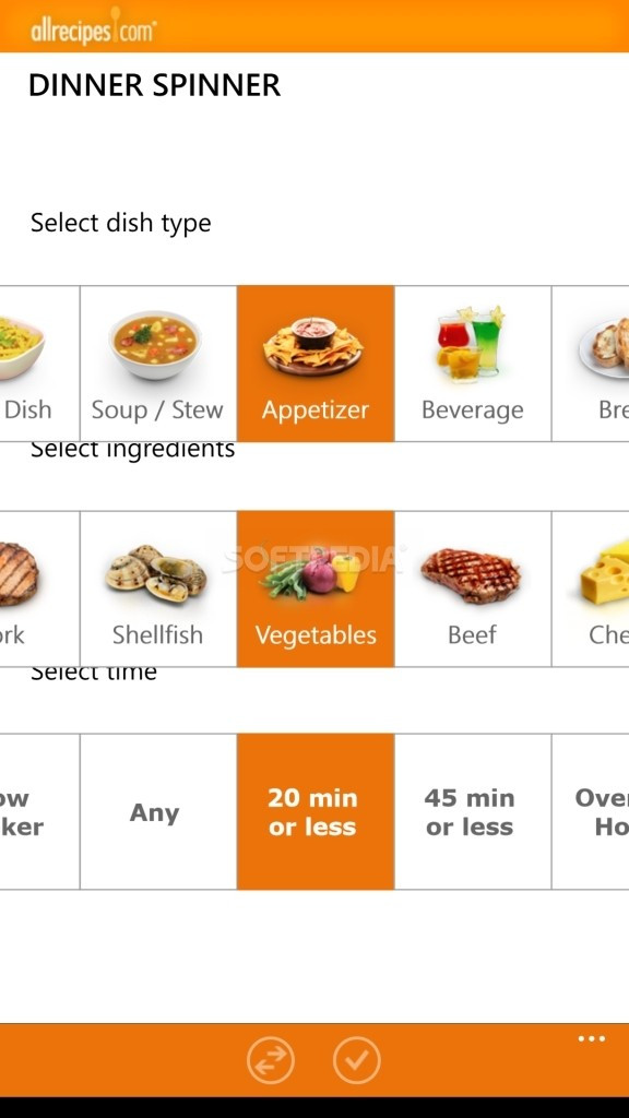 Allrecipes Dinner Spinner
 Download Allrecipes Dinner Spinner for Windows Phone