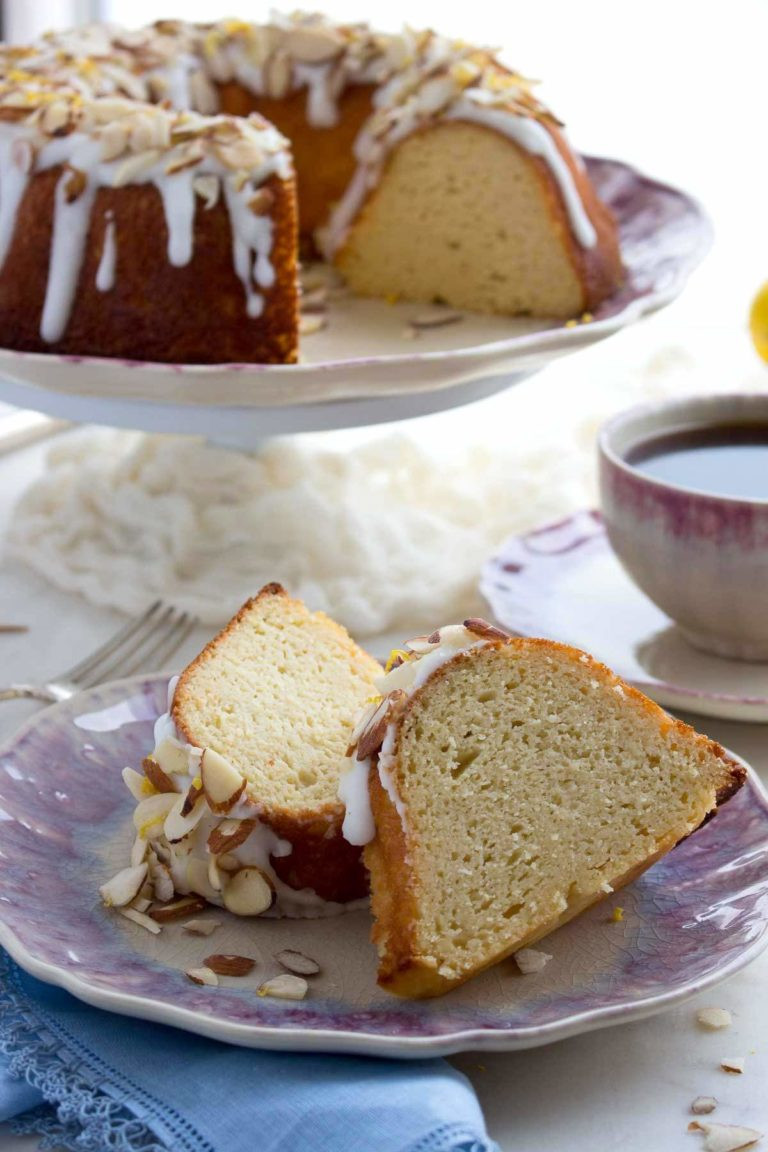 Almond Flour Pound Cake
 Low Carb Bundt Cake with Lemon Glaze