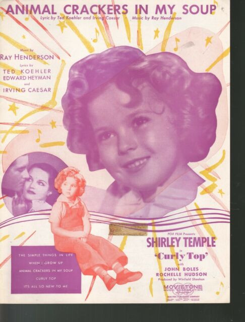 Animal Crackers In My Soup Song
 Animal Crackers In My Soup 1935 Shirley Temple in Curly