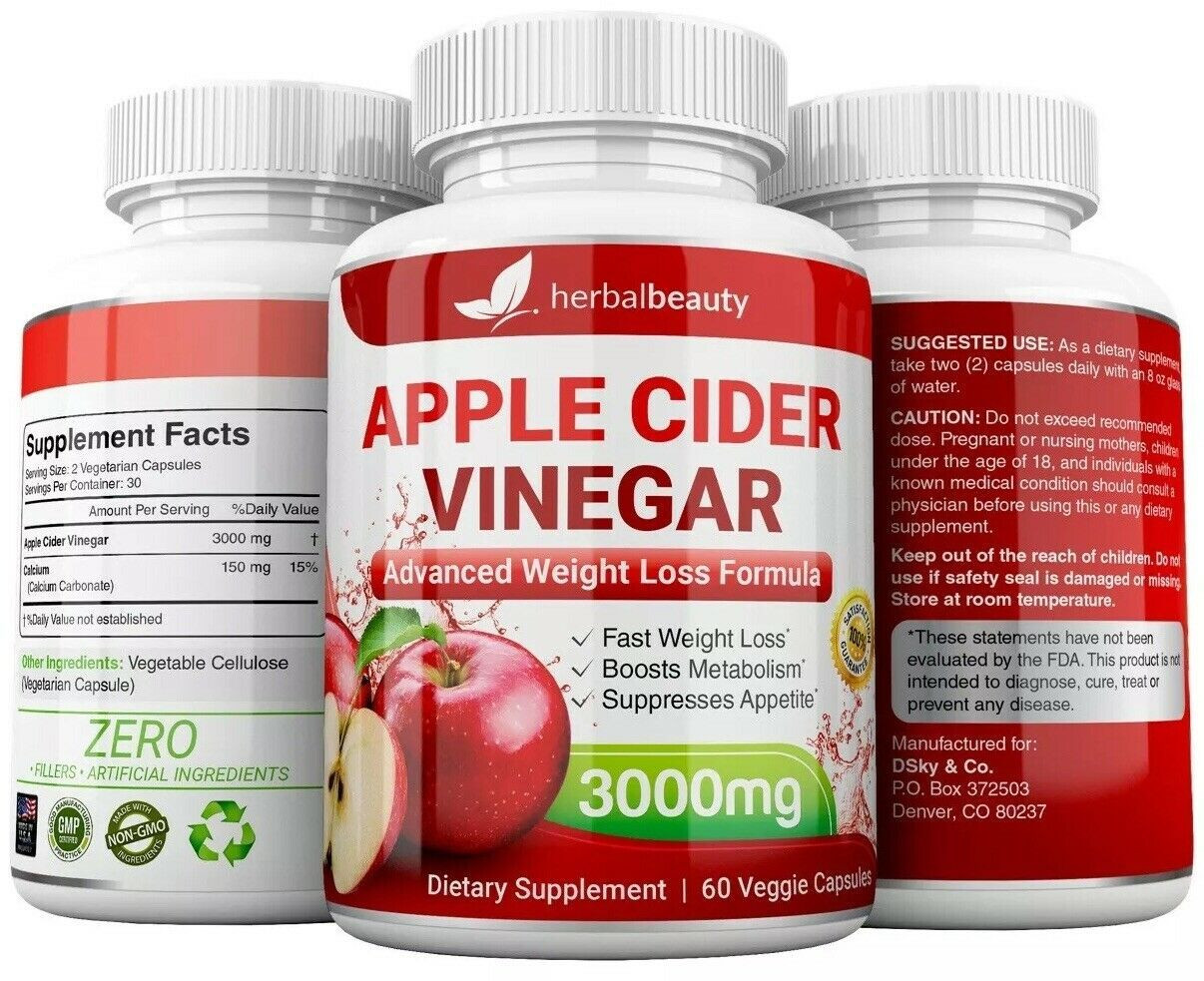 Apple Cider Vinegar Weight Loss Reviews
 Apple Cider Vinegar Weight Loss 60 Capsules – USA Global Deals