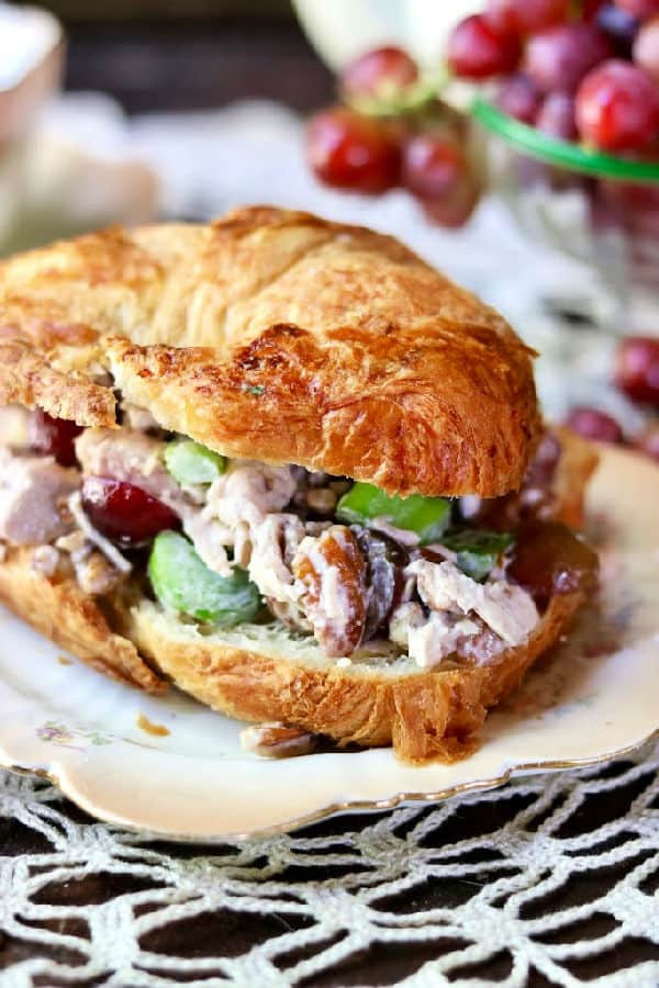 Arby'S Pecan Chicken Salad Sandwich
 Southern Chicken Salad Recipe with Grapes and Pecans