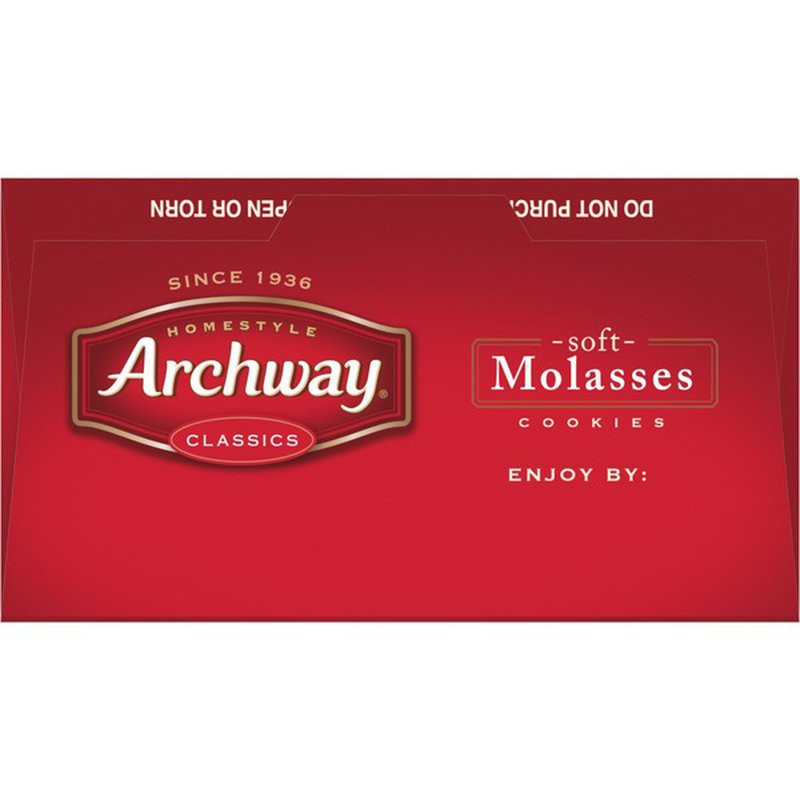 Archway Molasses Cookies
 Archway Molasses Classic Soft Cookies 9 5 oz from
