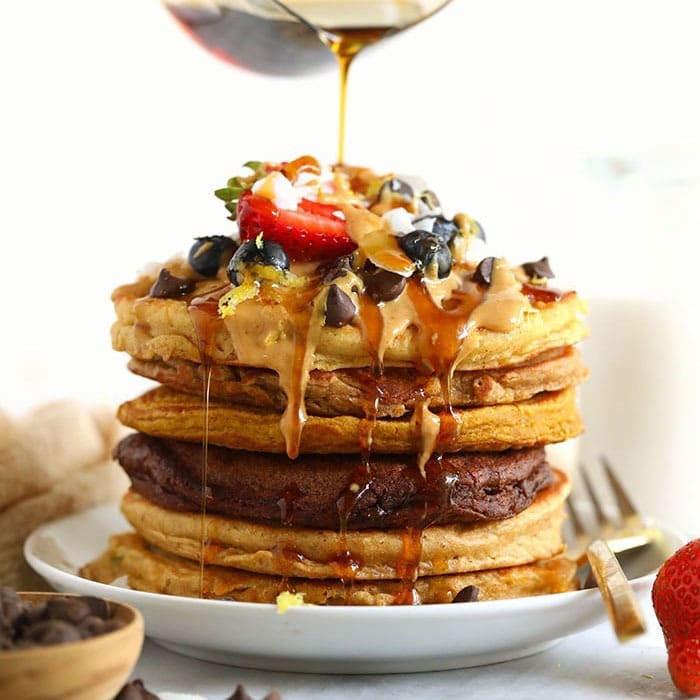 Are Pancakes Healthy
 Healthy Pancakes 1 Base Batter 6 Ways Fit Foo Finds