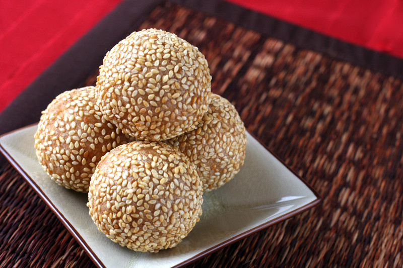 Asian Dessert Recipes
 Chinese New Year Sesame Seed Balls Dessert First