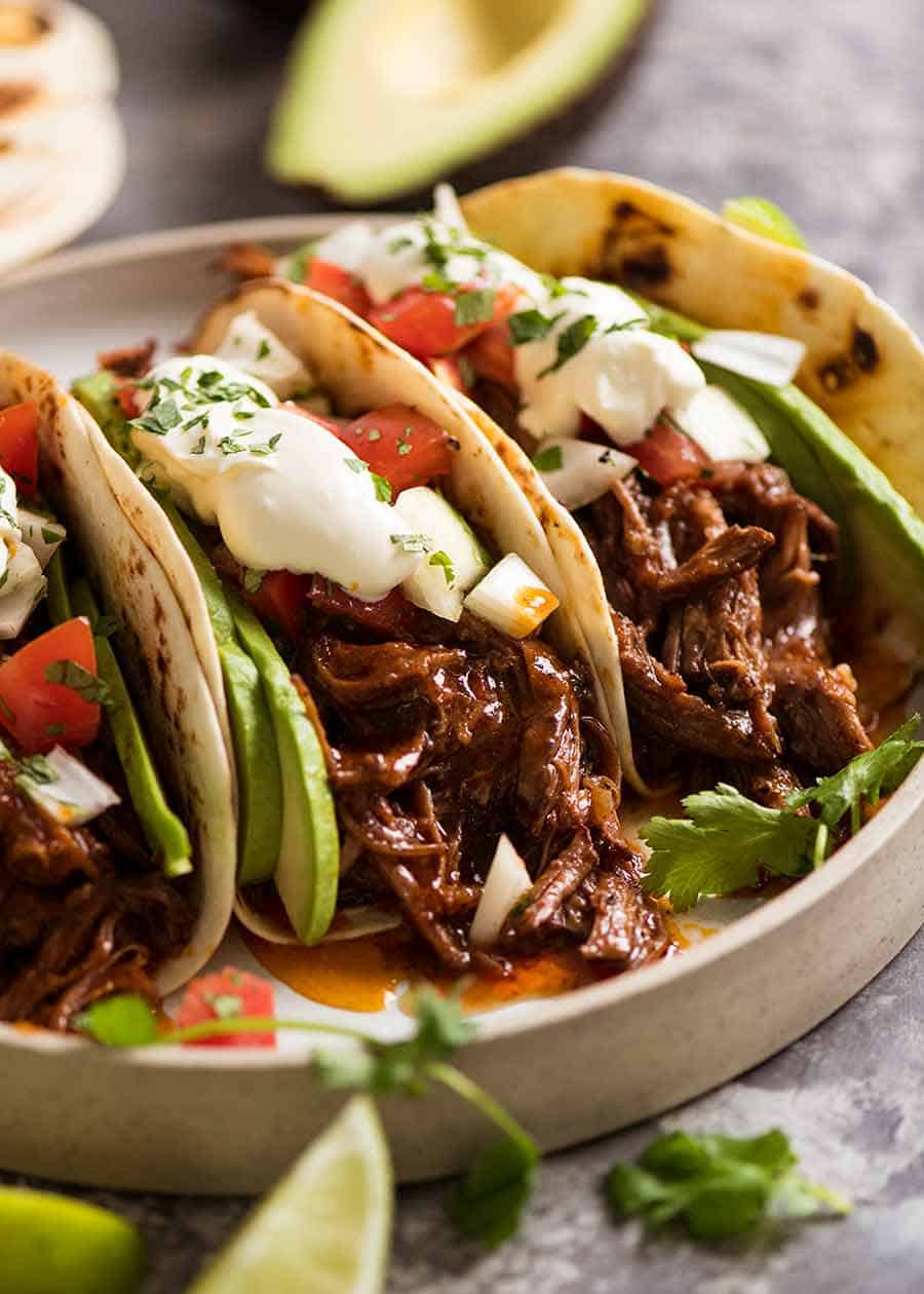 Authentic Mexican Beef Recipes
 Mexican Shredded Beef and Tacos – The Cookbook Network