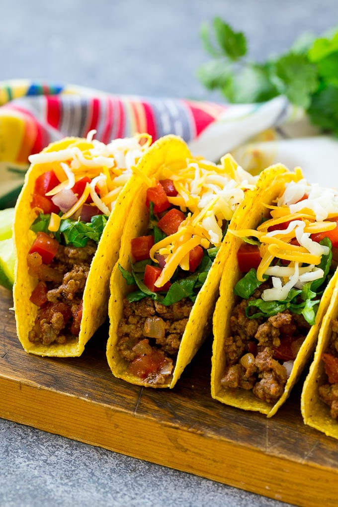Authentic Mexican Ground Beef Taco Recipe
 Ground Beef Tacos Dinner at the Zoo