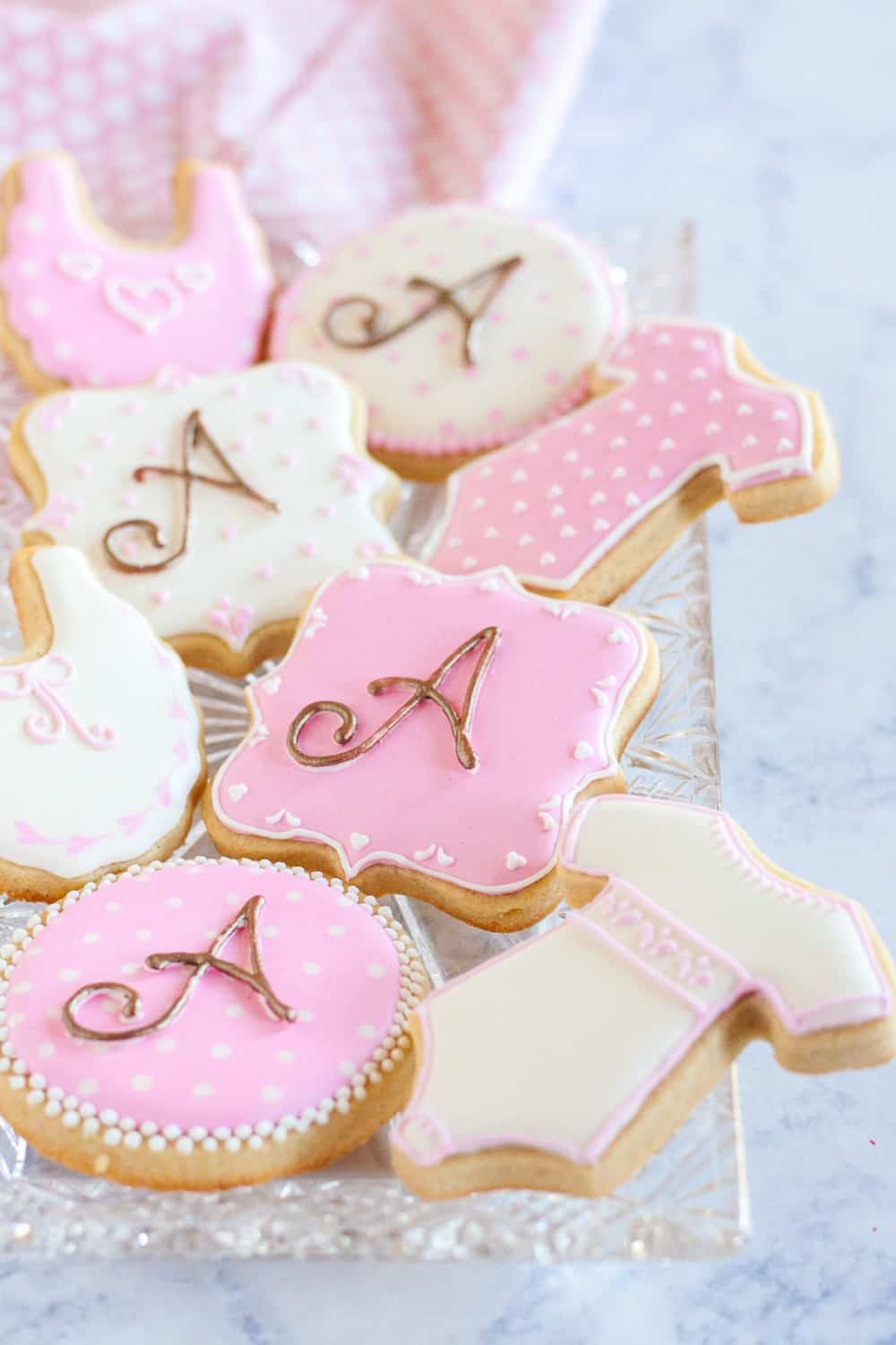Baby Shower Cookies Recipe
 How to Make Monogrammed Sugar Cookies Without A Projector