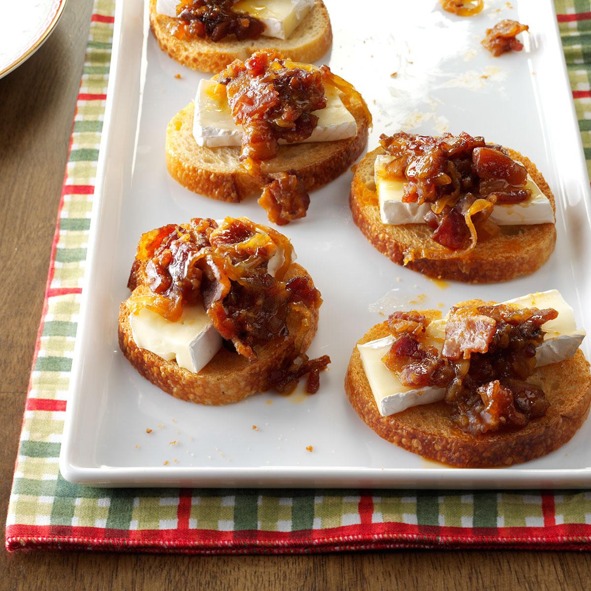 Bacon Appetizer Recipes
 Brie Appetizers with Bacon Plum Jam Recipe