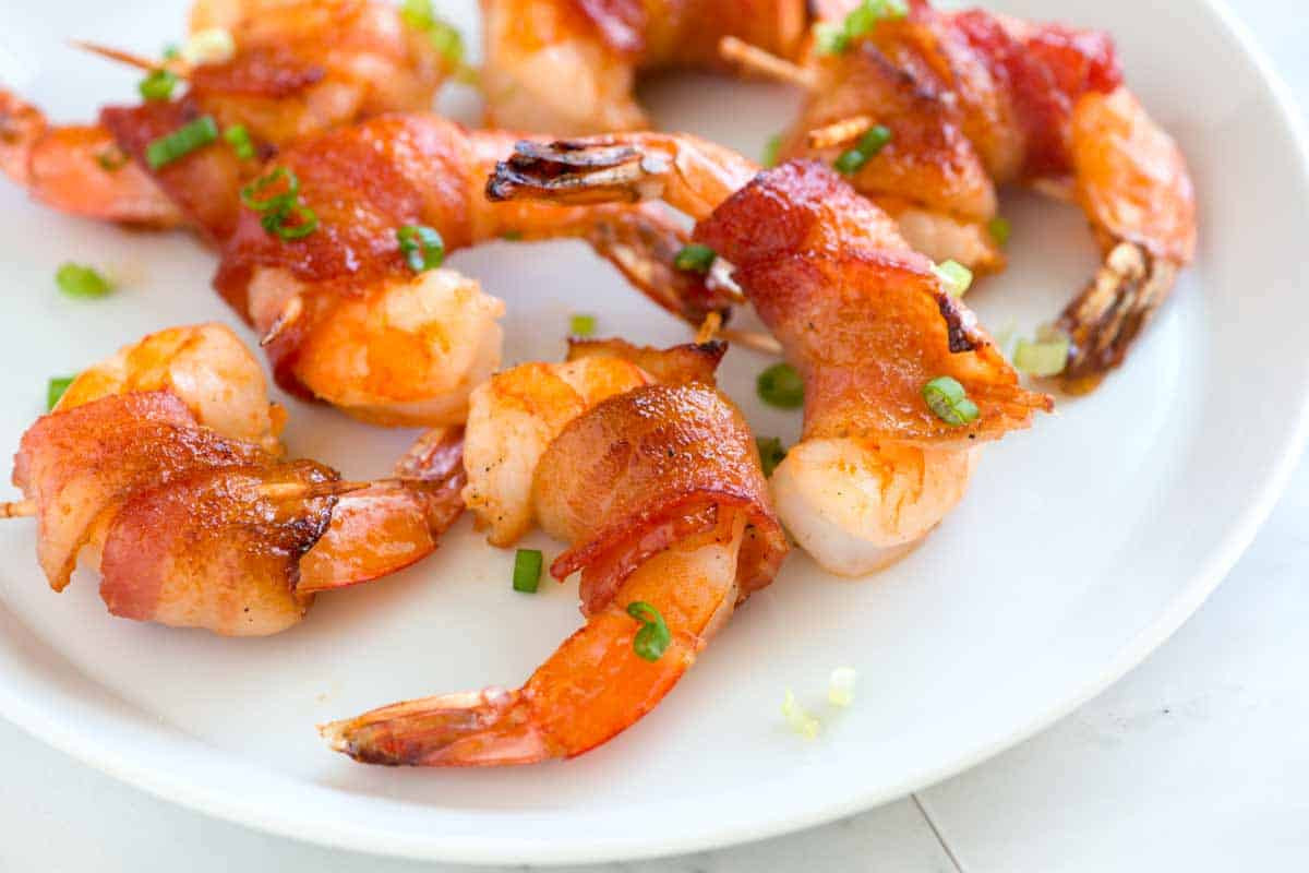 Bacon Appetizer Recipes
 Spicy Maple Bacon Wrapped Shrimp Recipe