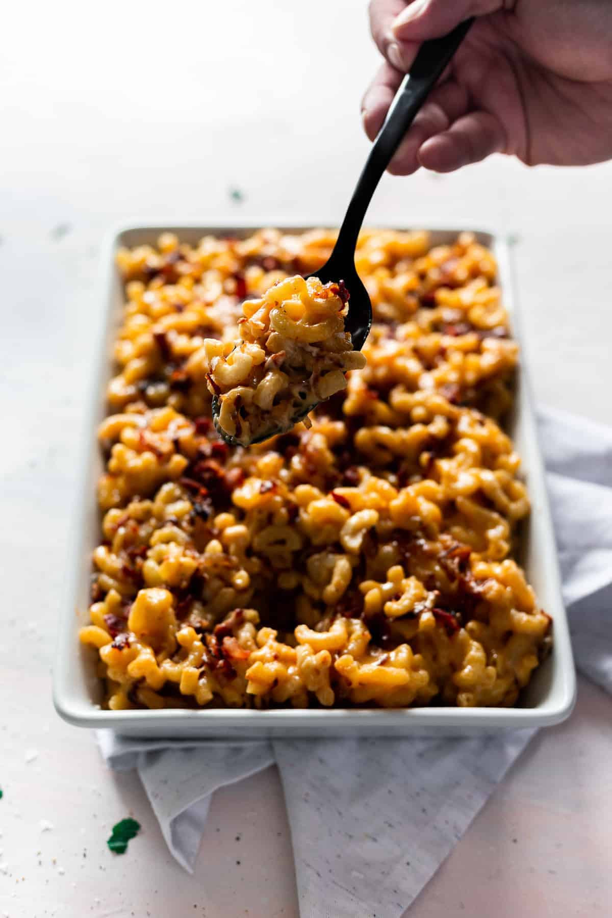Bacon Baked Macaroni And Cheese
 Creamy Baked Macaroni and Cheese with Bacon — Bless this Mess