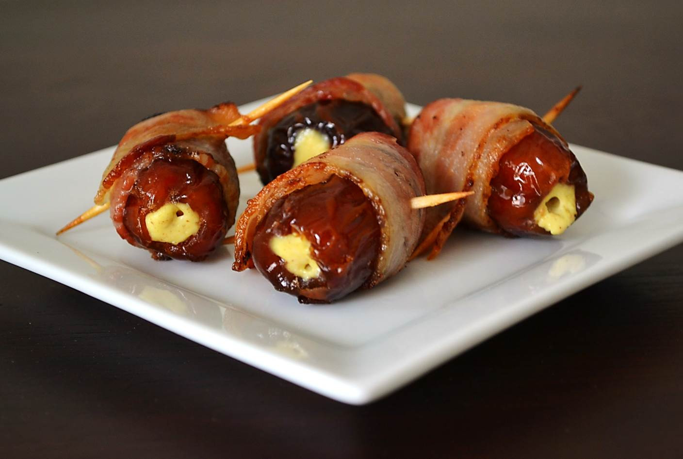 Bacon Date Appetizers
 bacon wrapped dates