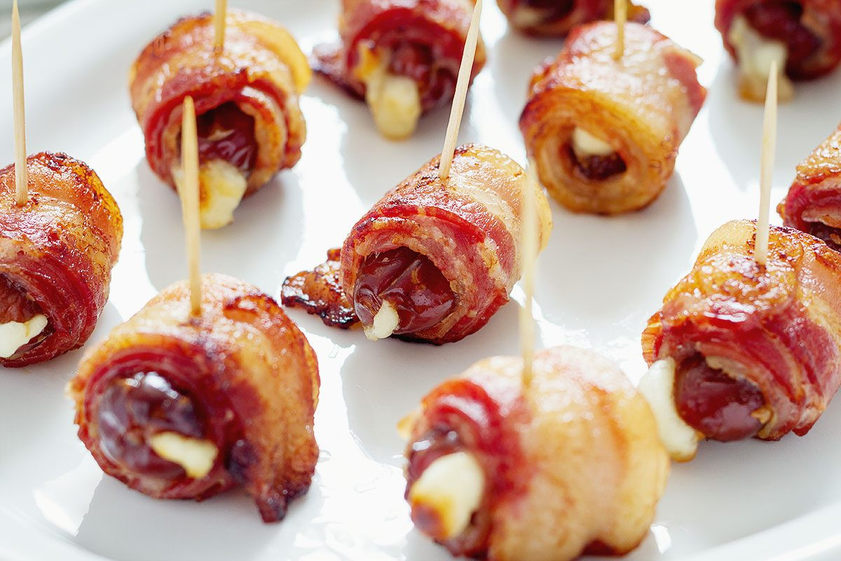Bacon Date Appetizers
 Baked Bacon Wrapped Dates Recipe – Bacon Appetizer Recipe