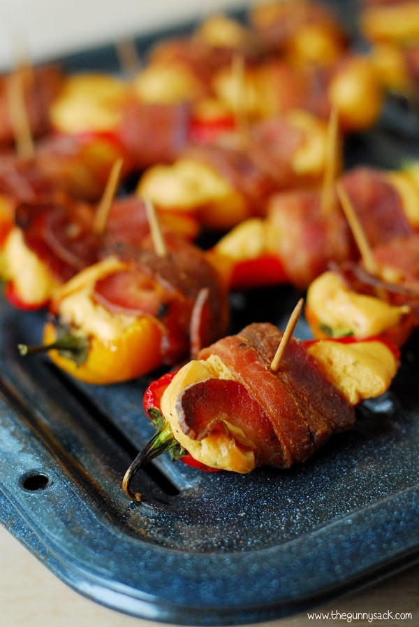Bacon Wrapped Appetizers
 Spicy Bacon Wrapped Sweet Peppers The Gunny Sack