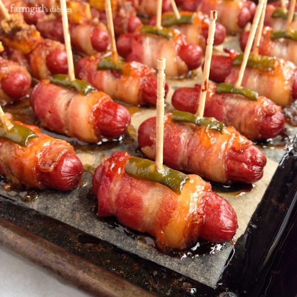 Bacon Wrapped Appetizers
 Bacon Wrapped Smokies 3 ways  • a farmgirl s dabbles