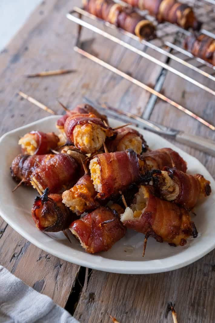 Bacon Wrapped Appetizers
 Bacon Wraps a salty sweet holiday appetizer everyone