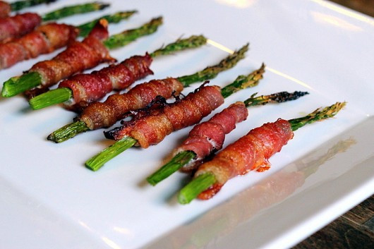 Bacon Wrapped Asparagus Appetizers
 Cocktail Appetizer Bacon Wrapped Asparagus