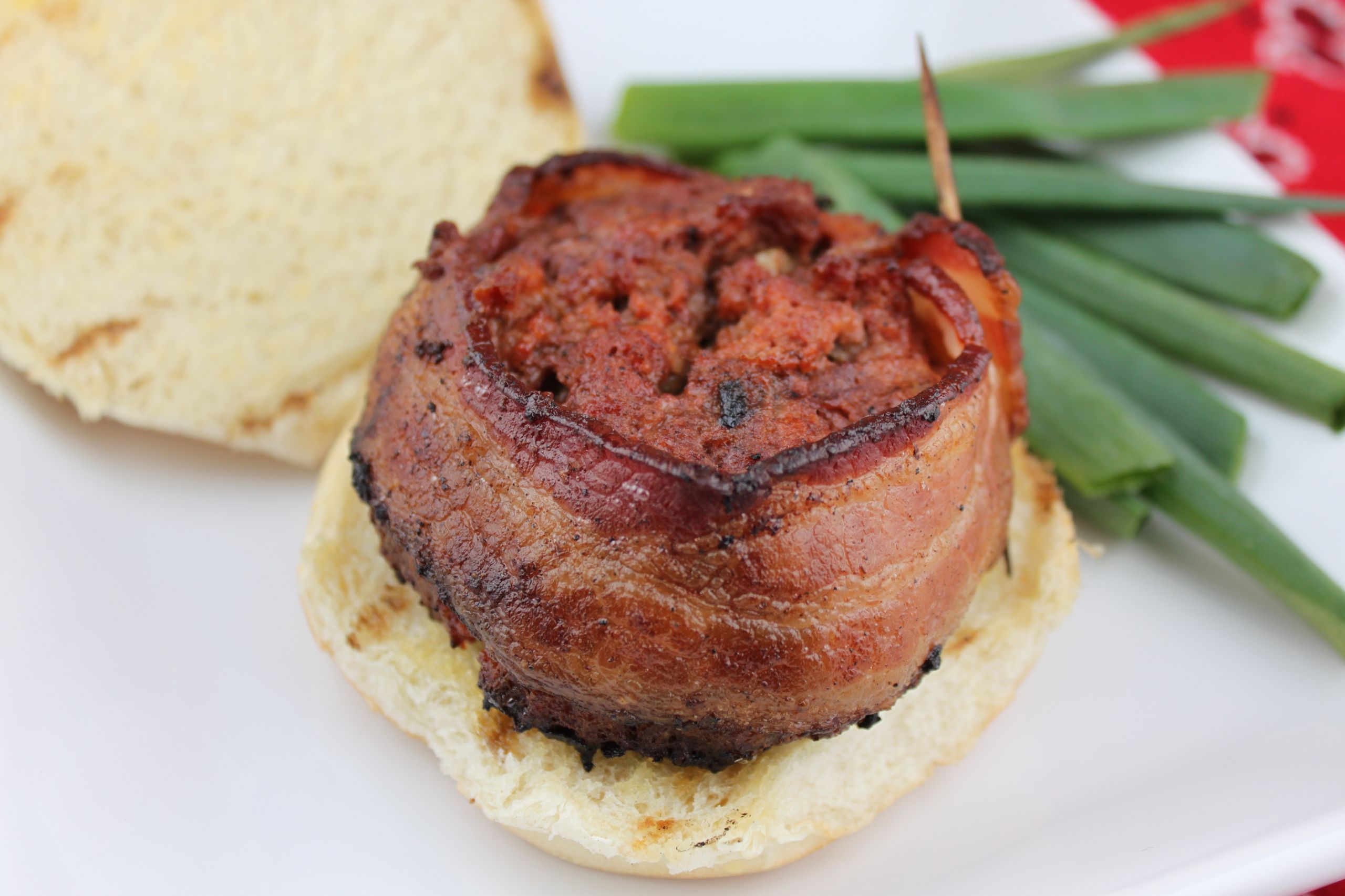 Bacon Wrapped Ground Beef
 Bacon Wrapped Beef Burgers