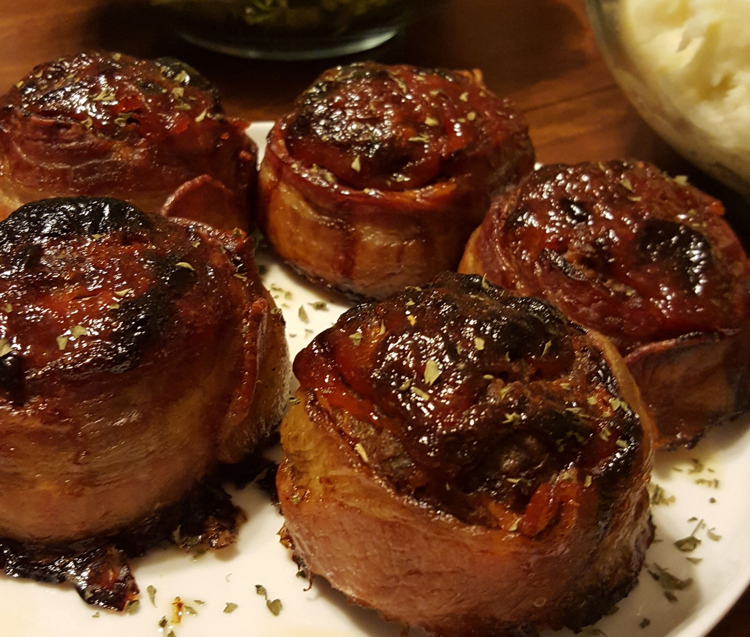 Bacon Wrapped Ground Beef
 Bacon Wrapped Mini Venison Meatloafs Legendary
