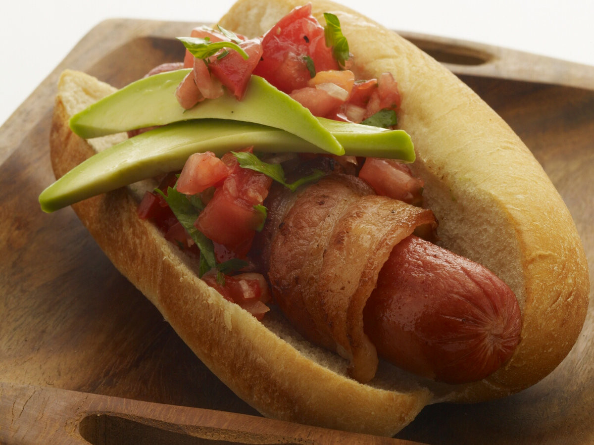 Bacon Wrapped Hot Dog Appetizers
 Bacon Wrapped Hot Dogs with Avocado Recipe