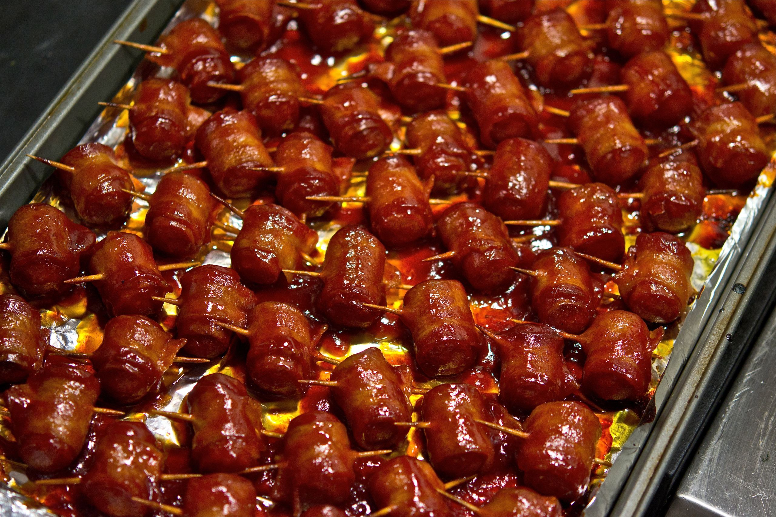Bacon Wrapped Hot Dog Appetizers
 Bacon Wrapped Hot Dog Bites