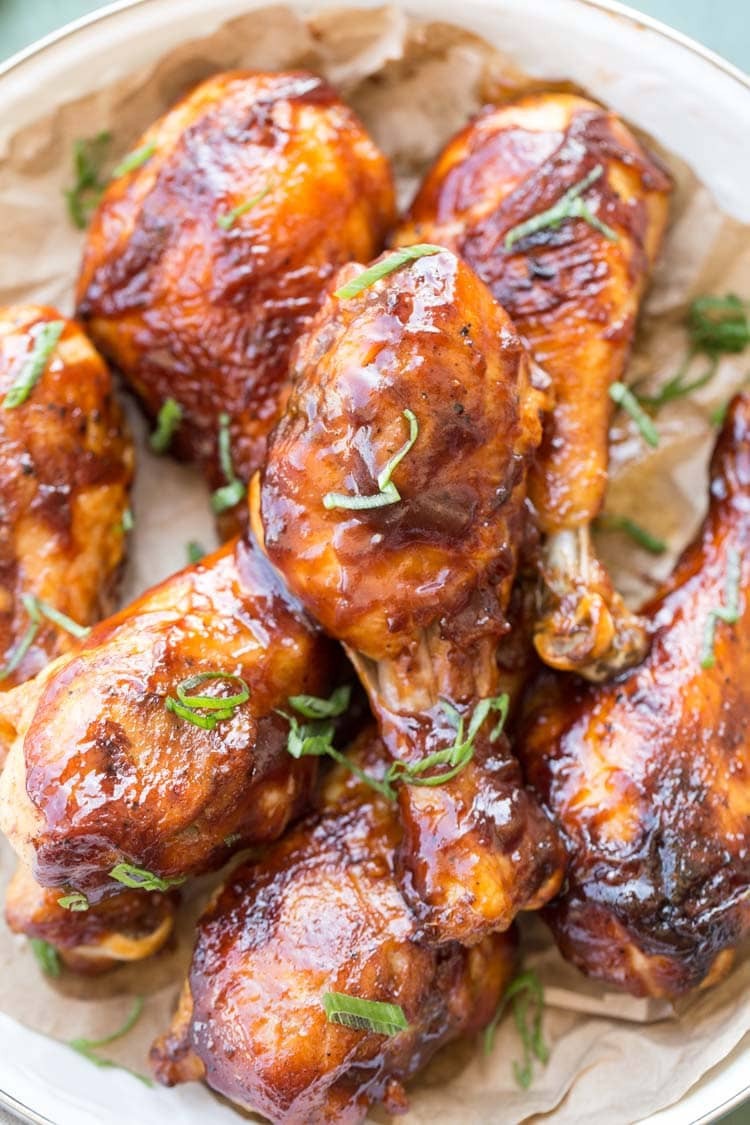 Baked Bbq Chicken Legs Sweet Baby Ray'S
 Easy Baked Barbecue Chicken Drumsticks Julie s Eats & Treats