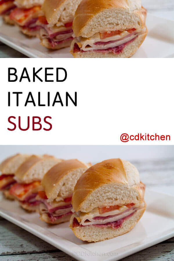 Baked Ham And Cheese Sandwiches In Foil
 Baked Italian Subs Recipe