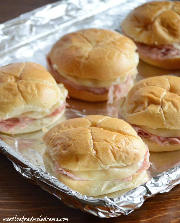 Baked Ham And Cheese Sandwiches In Foil
 Baked Ham and Cheese Sliders with Barbecue Sauce