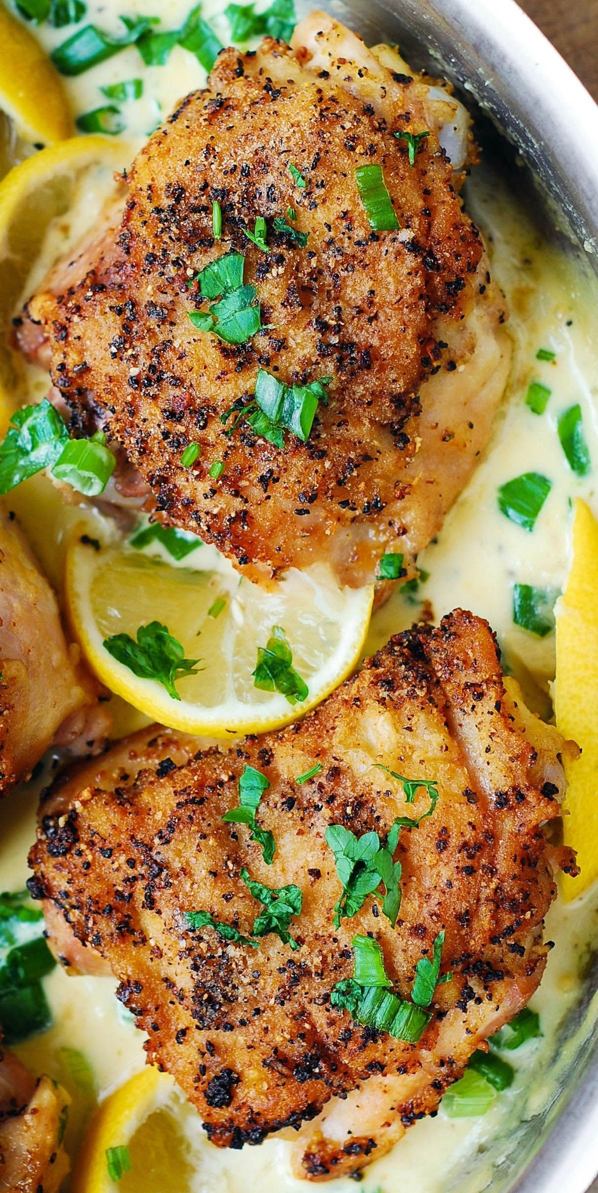 Baked Lemon Pepper Chicken Thighs
 Easy best baked chicken thigh recipes only in edufoxy food