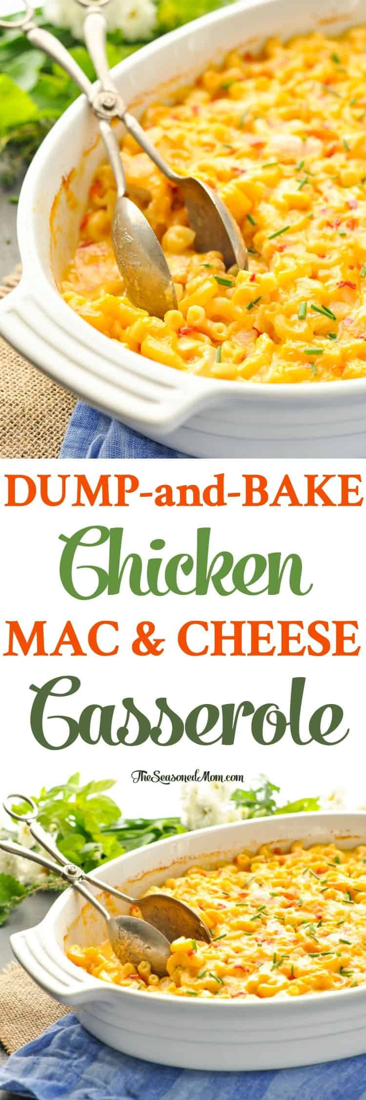 Baked Macaroni And Cheese With Chicken
 Dump and Bake Chicken Mac and Cheese The Seasoned Mom
