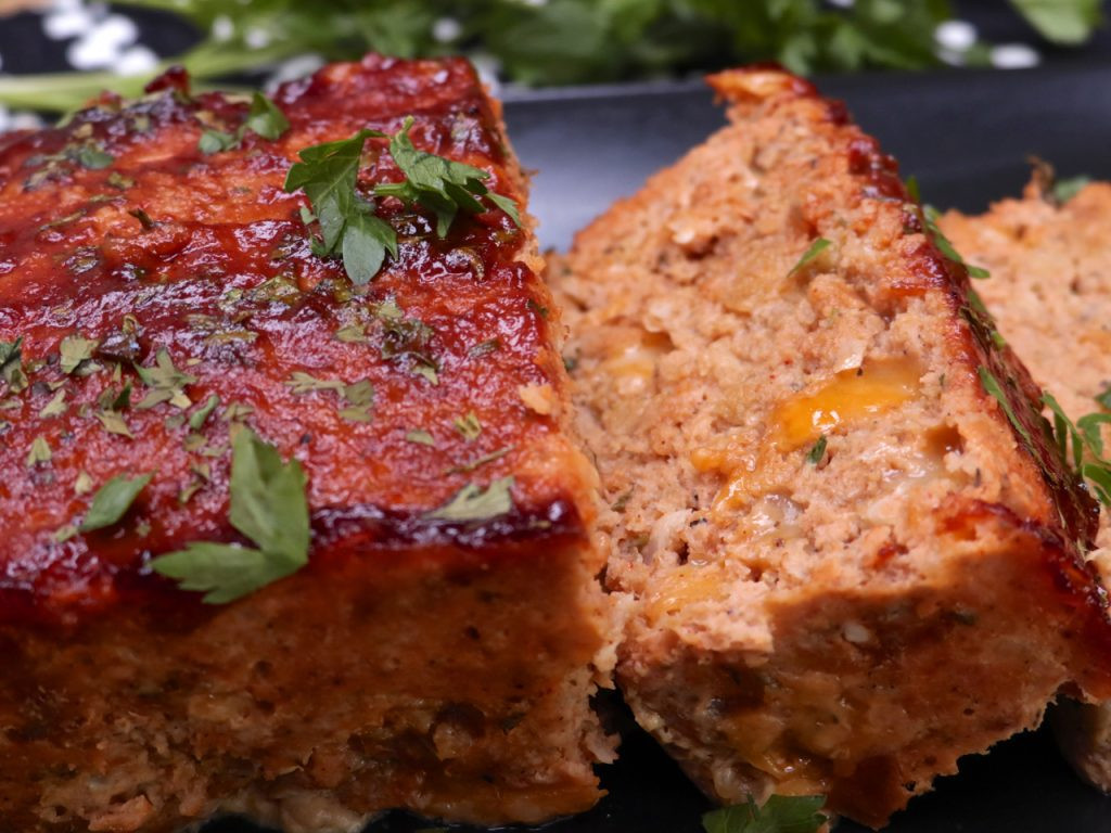 Barbeque Turkey Meatloaf
 Cheesy BBQ Turkey Meatloaf