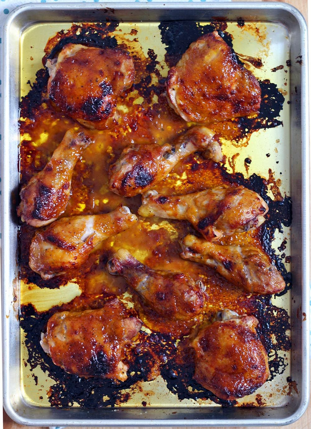 Bbq Chicken Thighs In Oven
 Two Ingre nt Crispy Oven Baked BBQ Chicken