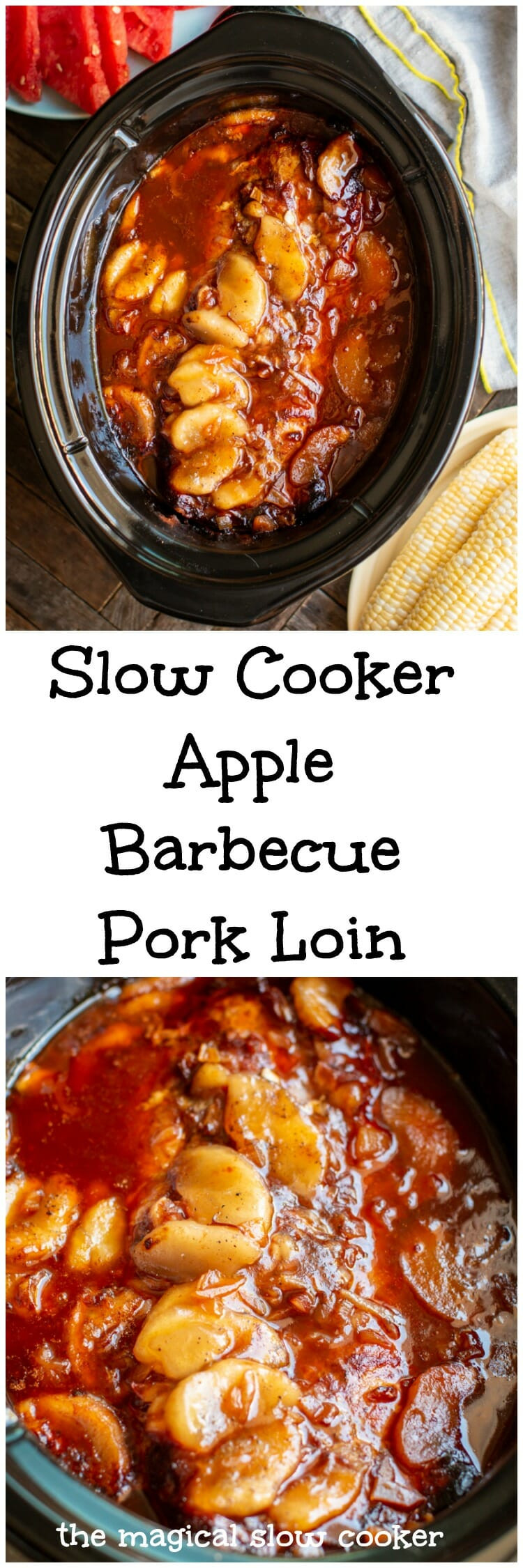 Bbq Pork Shoulder Slow Cooker
 Slow Cooker Apple Barbecue Pork Loin The Magical Slow Cooker