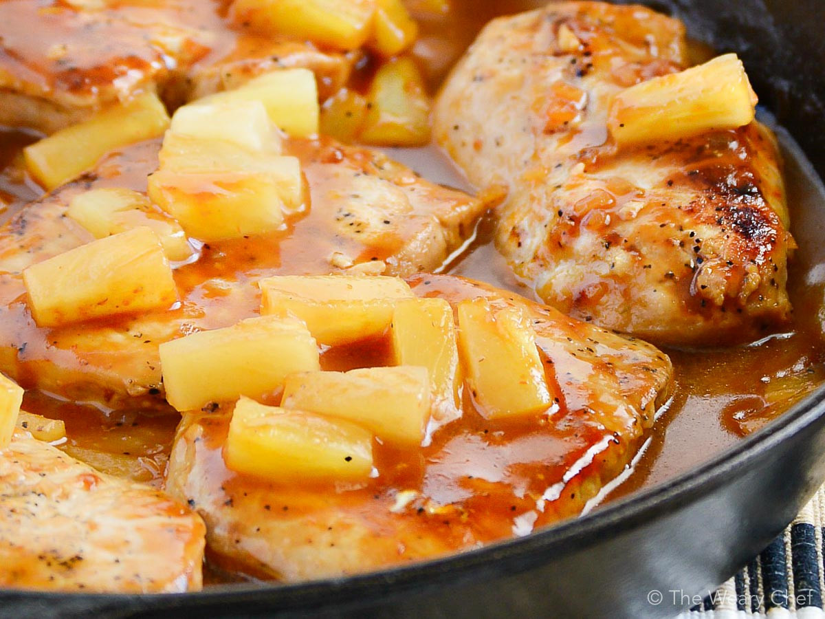 Bbq Sauce Recipe For Pork
 BBQ Pork Chops with Pineapple The Weary Chef