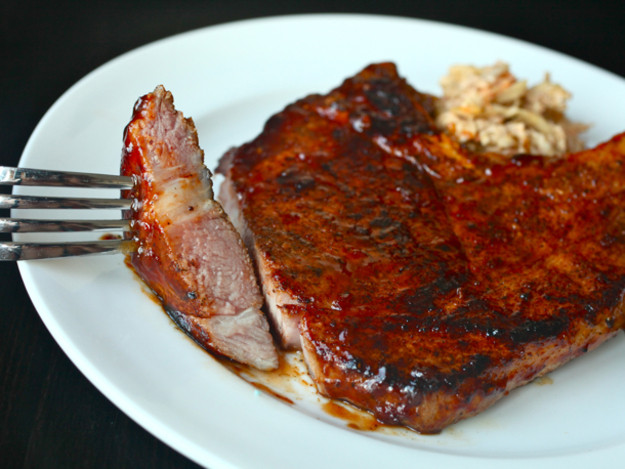 Bbq Sauce Recipe For Pork
 Sous Vide 101 Spicy Rubbed Pork Chops with BBQ Sauce
