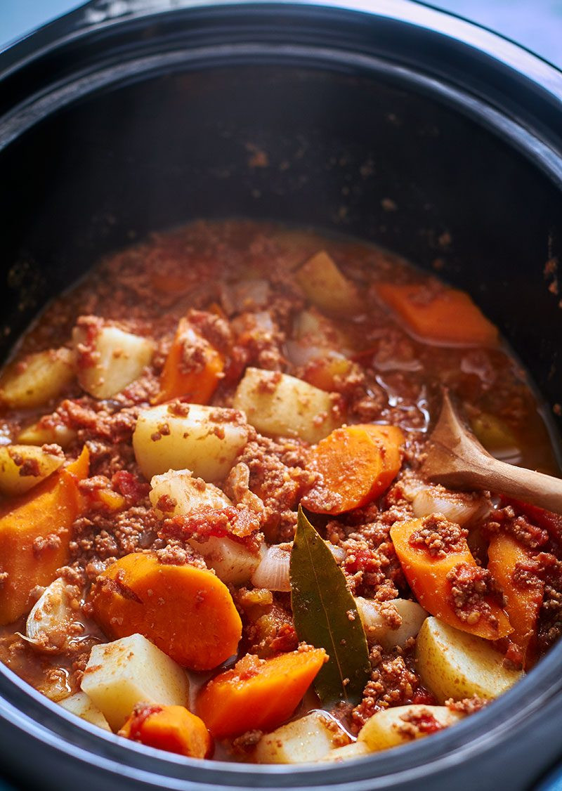 Beef Stew In Crock Pot
 Crock Pot Ground Beef Stew Potato and Carrot — Eatwell101