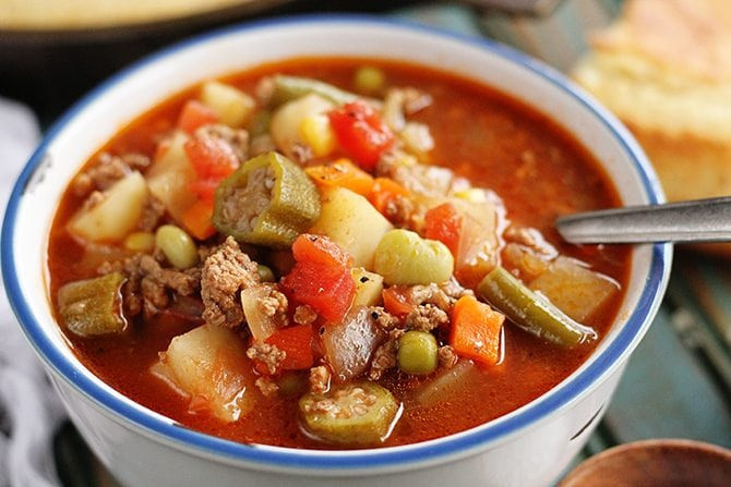 Beef Stew Soup Recipes
 Quick and Easy Ve able Beef Soup Southern Bite