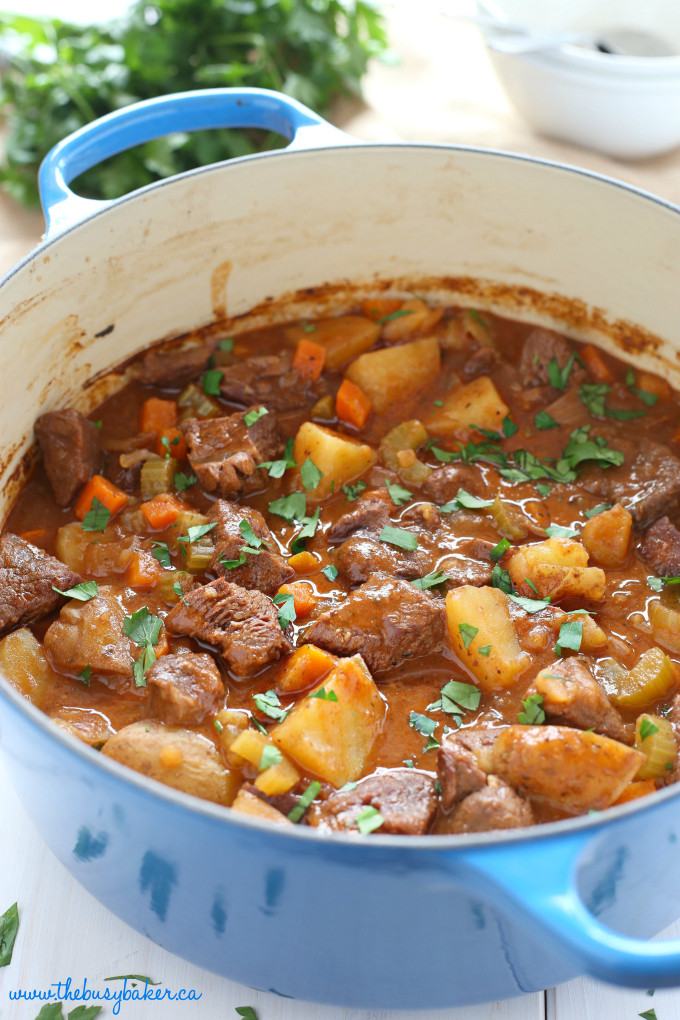 Beef Stew Soup Recipes
 Best Ever e Pot Beef Stew The Busy Baker