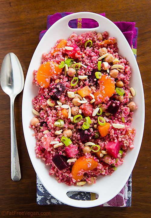 Beet Quinoa Salad
 Beet and Quinoa Salad with Maple Balsamic Reduction