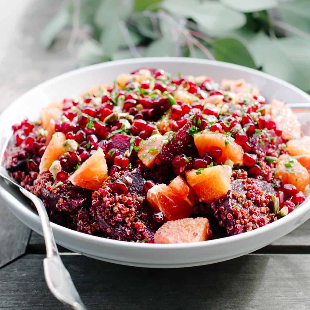 Beet Quinoa Salad
 Quinoa Salad with Roasted Red Beets Oranges and