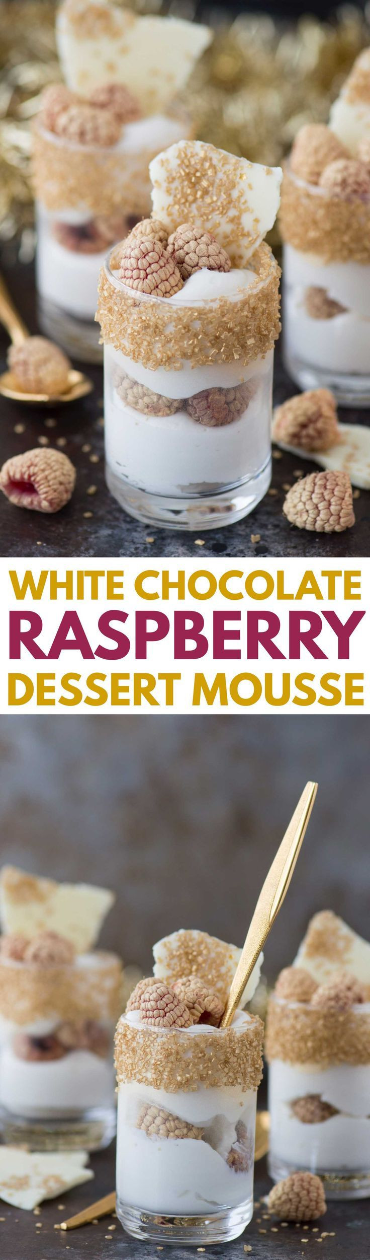 Best New Year'S Eve Desserts
 This easy white chocolate raspberry dessert mousse is the