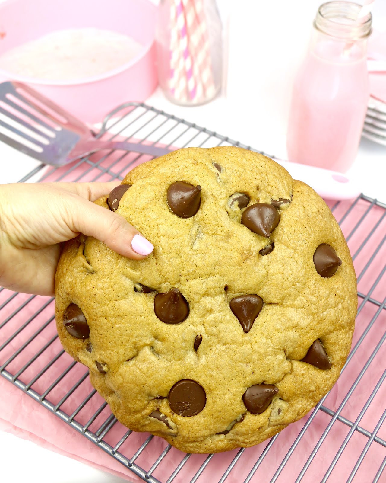 Biggest Chocolate Chip Cookies
 Giant Chocolate Chip Cookies The Lindsay Ann